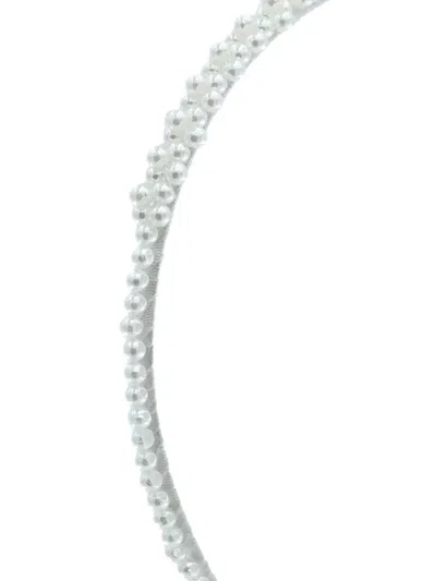 Mimi Tutu Pearl-embellished Headband In White