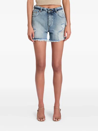 Ser.o.ya Mia Frayed Distressed Denim Shorts