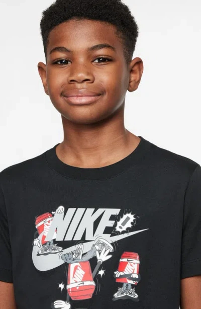 Nike Kids' Boxy Breakdance Graphic T-shirt In Black
