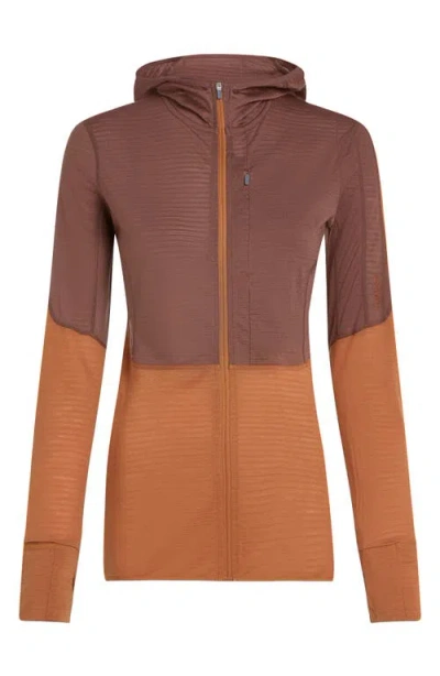 Icebreaker Tencel & Merino 200 Realfleece Descender Zip Hoodie In Multi