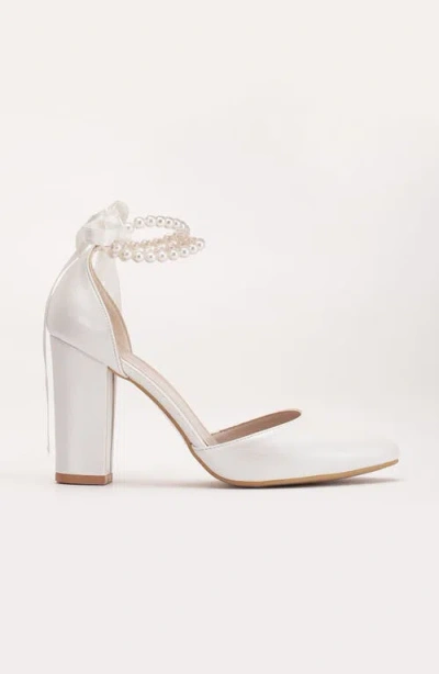 Forever & Always Shoes Denise Wedding Heels With Pearls