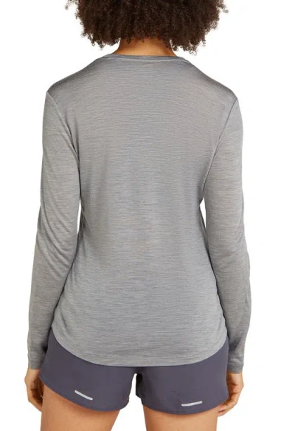 Icebreaker 125 Cool-lite Long Sleeve T-shirt In Gray