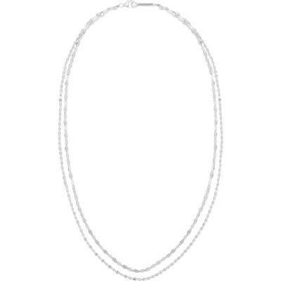 Lana Mega Gloss Blanke Double Strand Necklace