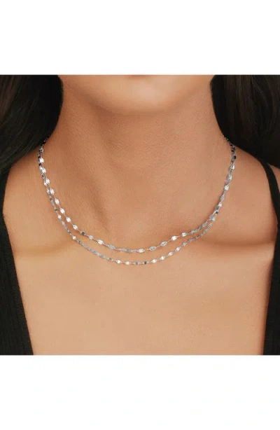 Lana Mega Gloss Blanke Double Strand Necklace