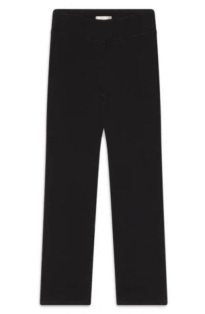Frame Jetset Weekend Pull-on High Waist Capri Jeans In Black