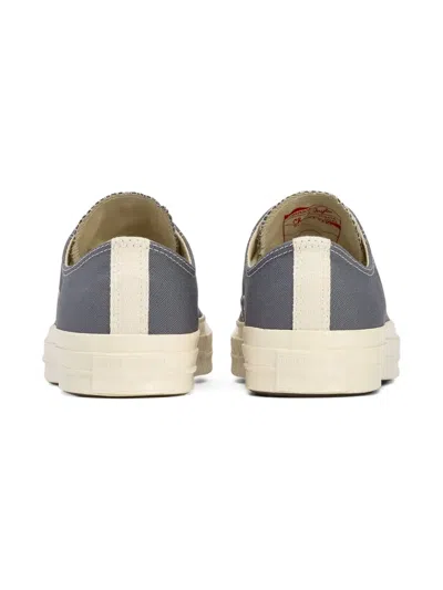Comme Des Garçons Play X Converse Chuck 70 Heart-logo Low-top Sneakers In Silver