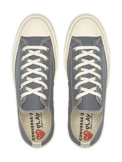 Comme Des Garçons Play X Converse Chuck 70 Heart-logo Low-top Sneakers In Silver