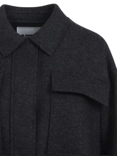Jil Sander Pocket-detail Shirt In Black