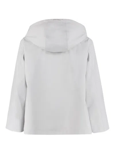 Herno Laminar Hooded Jacket In White
