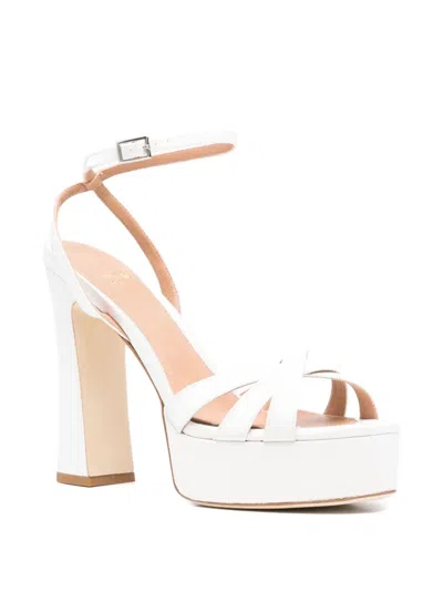 Chantal 130mm Leather Platform Sandals In Multi