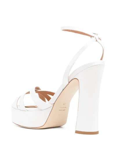 Chantal 130mm Leather Platform Sandals In Multi