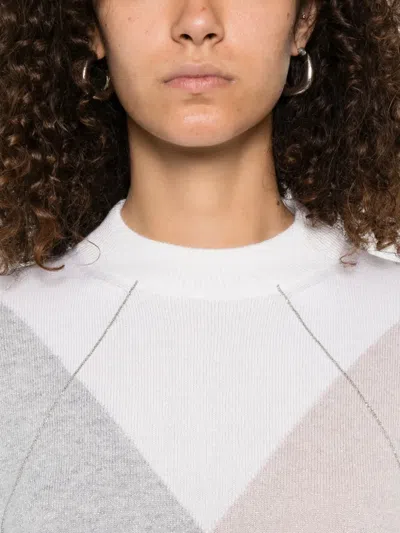 Peserico Diamond-pattern Wool Jumper