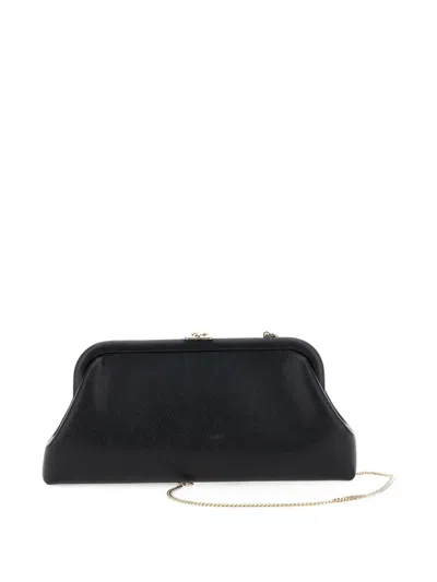Jimmy Choo Black Skylar Clutch In Black