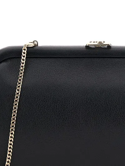 Jimmy Choo Black Skylar Clutch In Black