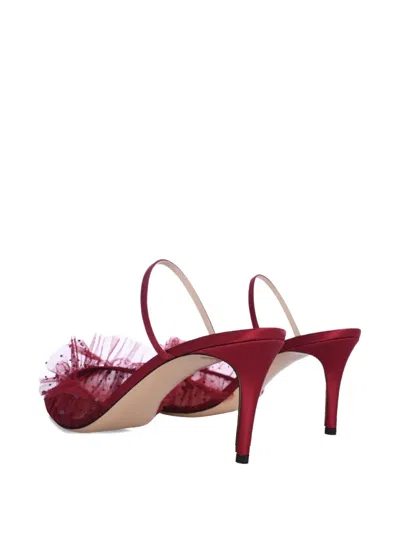 Andrea Wazen 75mm Franca Ruffled Mules