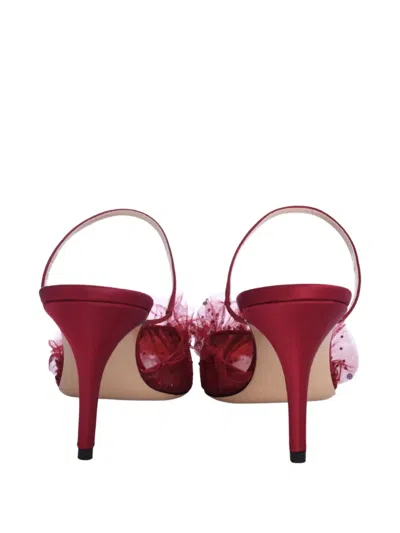 Andrea Wazen 75mm Franca Ruffled Mules