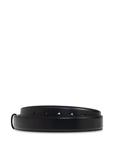 Versace Leather Belt In Black
