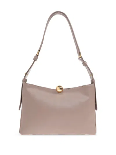 Furla Soft Large Shoulder Bag With Adjustable Strap In Green