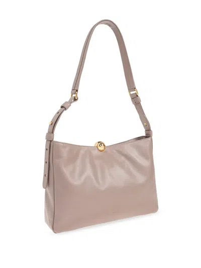 Furla Soft Large Shoulder Bag With Adjustable Strap In Green