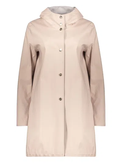 Herno Hooded Drawstring Parka In Gray