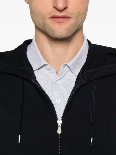 Brunello Cucinelli Men Cotton Zipped Hoodie