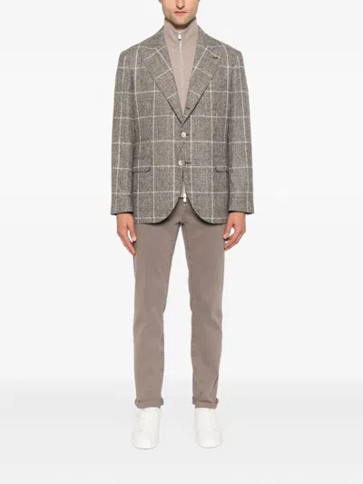 Brunello Cucinelli Zipper Cardigan High Collar
