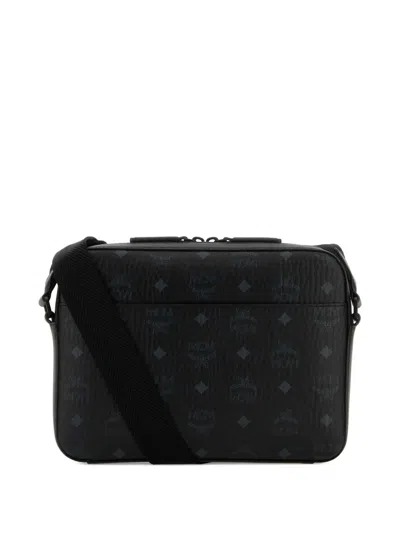 Mcm Printed Canvas Aren Messenger Crossbody Bag