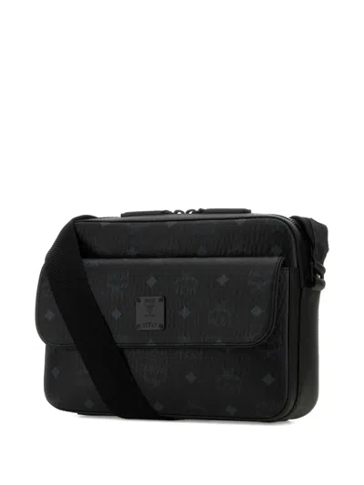 Mcm Printed Canvas Aren Messenger Crossbody Bag