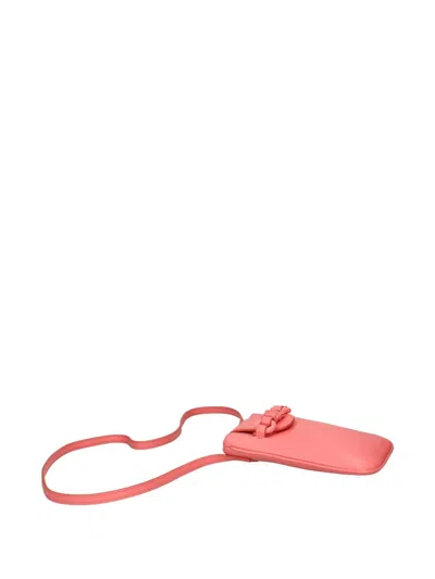 See By Chloé Flap-closure Leather Phone Bag In Pink