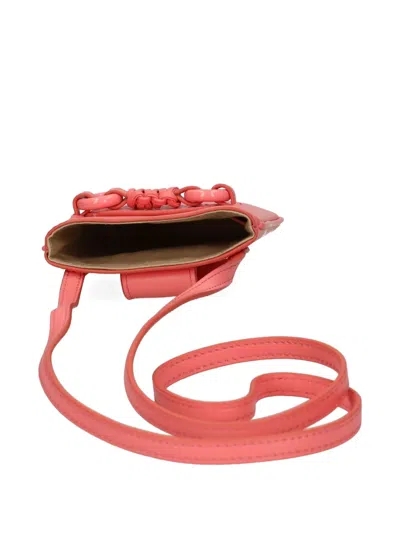 See By Chloé Flap-closure Leather Phone Bag In Pink