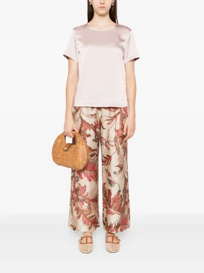Weekend Max Mara Gilbert Keyhole Cut-out Crewneck T-shirt