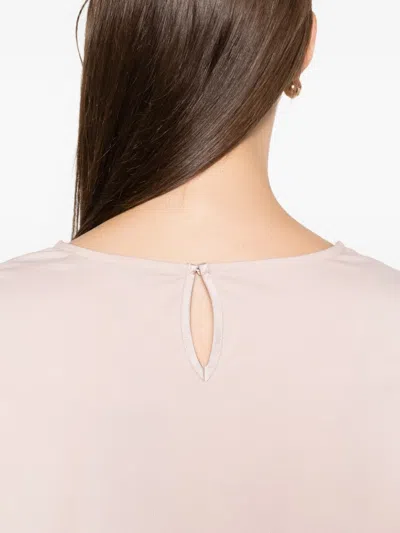 Weekend Max Mara Gilbert Keyhole Cut-out Crewneck T-shirt
