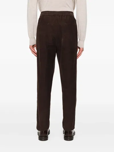Brunello Cucinelli Corduroy Trousers With Back And Side Pockets In Brown
