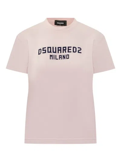 Dsquared2 Timeless Crew Neck T-shirt With Short Sleeves In White