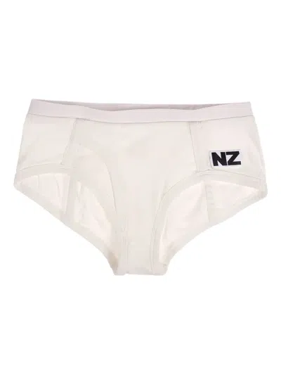 Natasha Zinko Logo-patch Briefs In White