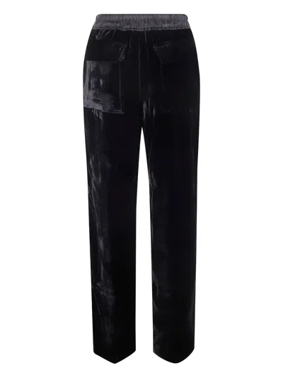 Rick Owens Pocket Drawstring Trousers In Black