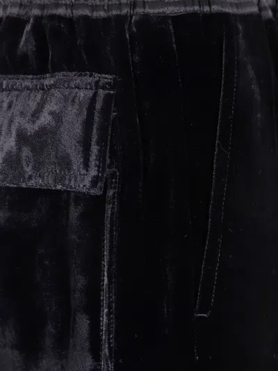 Rick Owens Pocket Drawstring Trousers In Black