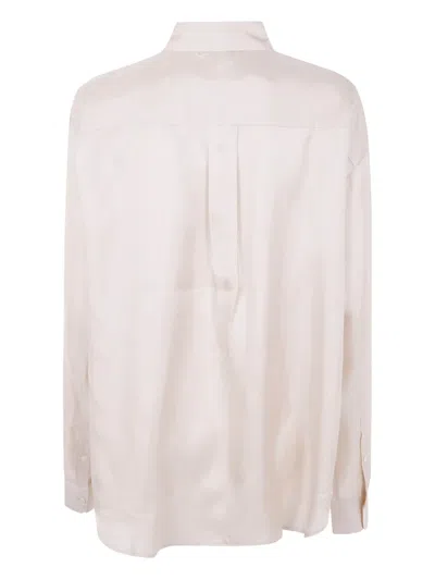 Pierre-louis Mascia Printed Silk Shirt In Neutral