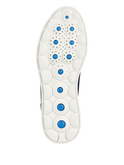Geox Spherica Ec12 Leisure Suede Mesh Trainers In Blue