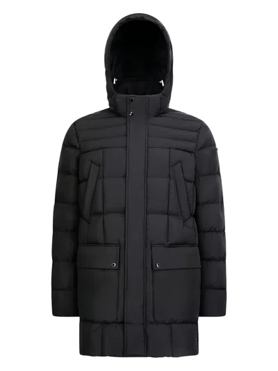 Geox Hilstone Quilted Hooded Jacket In Blue
