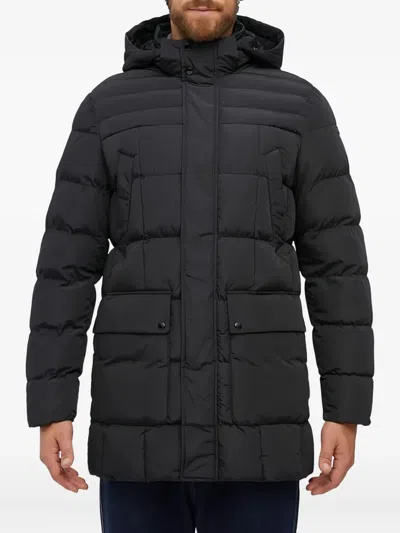 Geox Hilstone Quilted Hooded Jacket In Blue