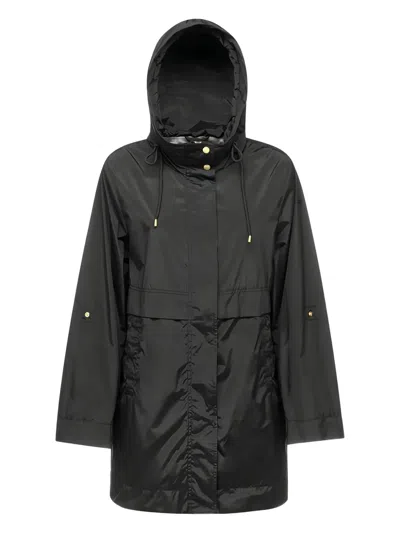 Geox Dandra Hooded Drawstring Jacket In Green