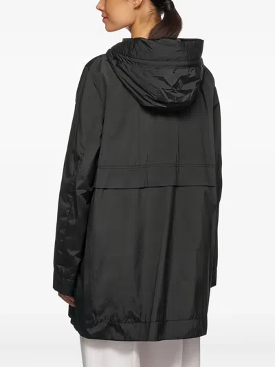 Geox Dandra Hooded Drawstring Jacket In Green