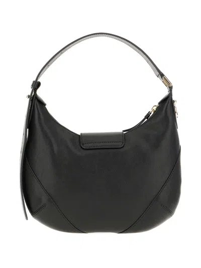 Jimmy Choo Leather Shoulder Bag With Adjustable Strap And Front Flap Pocket