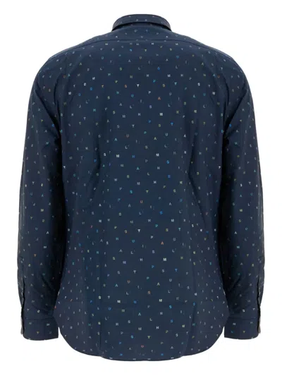 Paul Smith Poplin Shirt Featuring Printed Pattern