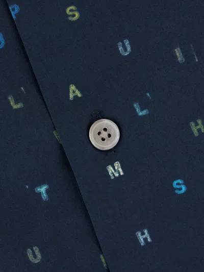 Paul Smith Poplin Shirt Featuring Printed Pattern