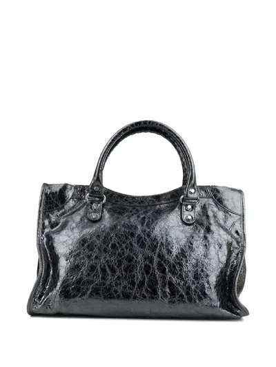 Balenciaga Le City Metallic-effect Top-handle Small Tote Bag