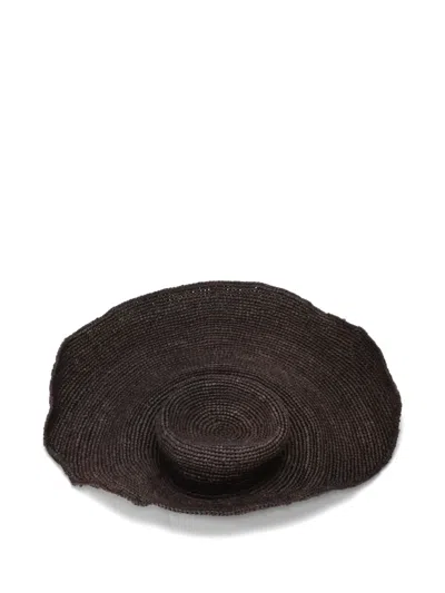 Made For A Woman Wide-brim Sun Hat In Burgundy