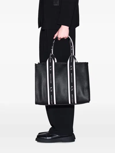 Armani Exchange Logo-strap Tote Bag