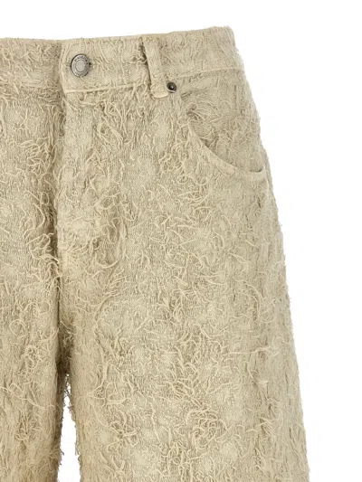 Haikure 'becky Fur Denim' Shorts In Brown
